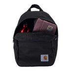 Black Carhartt B0000538 Classic Mini Backpack, a durable tool carrier by Workwear Nation Ltd with compact, rugged design.