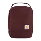 Black Carhartt insulated lunch cooler from Workwear Nation Ltd, durable toolcarrier with padded interior for food storage.