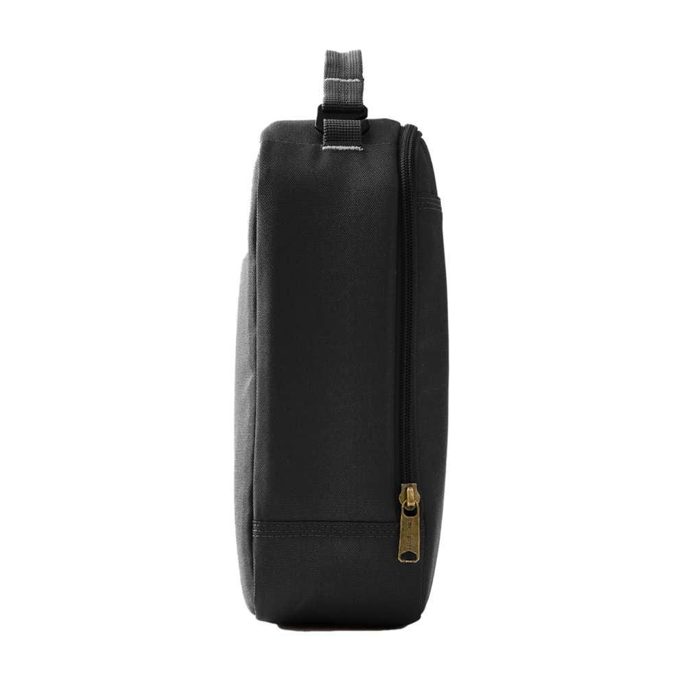 Black Carhartt insulated lunch cooler from Workwear Nation Ltd, designed as a durable tool carrier with thermal insulation.