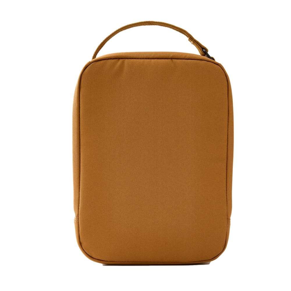 Black Carhartt insulated lunch cooler in Workwear Nation Ltd tool carrier, featuring durable construction and insulated interior.