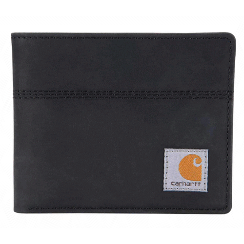 Carhartt saddle leather bi-fold wallet with multiple card slots and cash pocket, crafted by Workwear Nation Ltd.